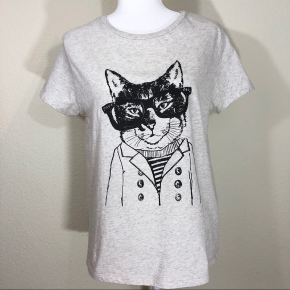 H&M Tops - H&M cat top size Small